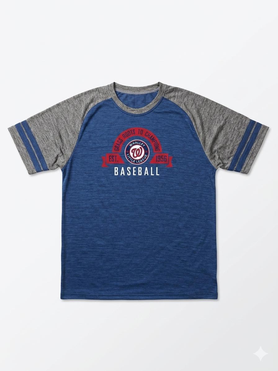 Youth Grey and Navy Dri-Fit T-Shirt