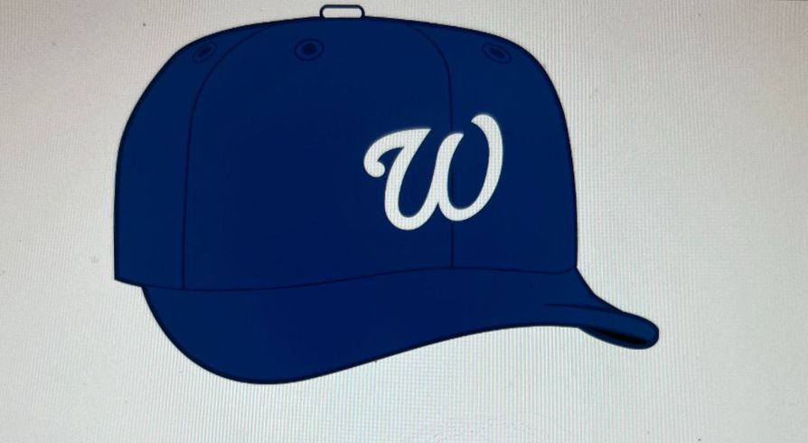 Blue and white Whalley Hat