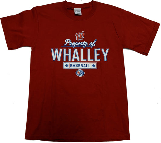 Youth Red Property of Whalley T-Shirt