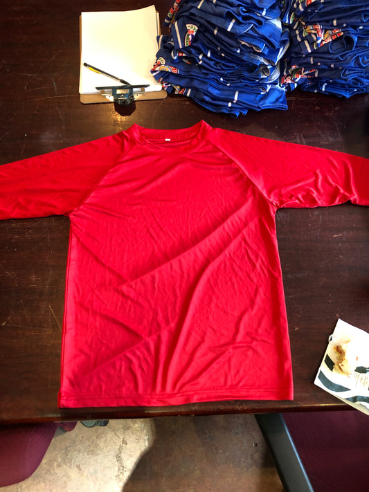 Youth 3/4 Red UV Undershirt